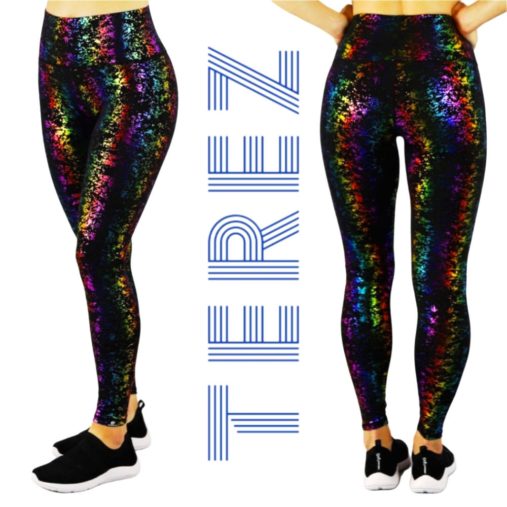 🆕️ Terez Rainbow Foil Haze UpLift Leggings